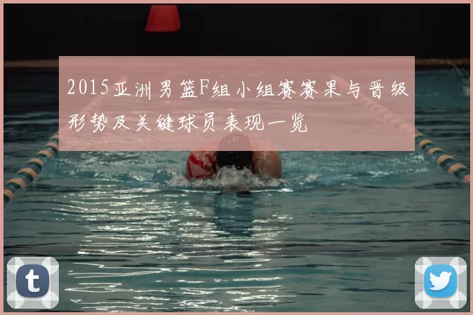 2015亚洲男篮F组小组赛赛果与晋级形势及关键球员表现一览